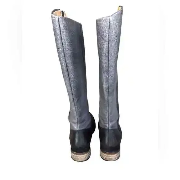 Lucchese Tall Riding Boots color block zip up Coastal Cowboy sz 6 Style 4246 01 - Picture 5 of 10